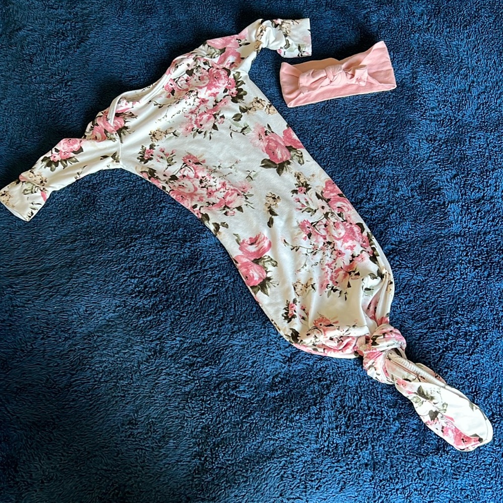Baby Gown & headband